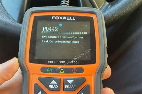 P Obd Ii Evaporative Emission System Leak Detected Small Leak