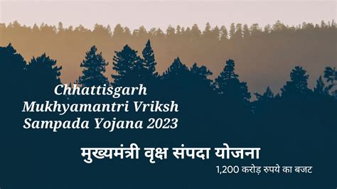 Chhattisgarh Mukhyamantri Vriksh Sampada Yojana