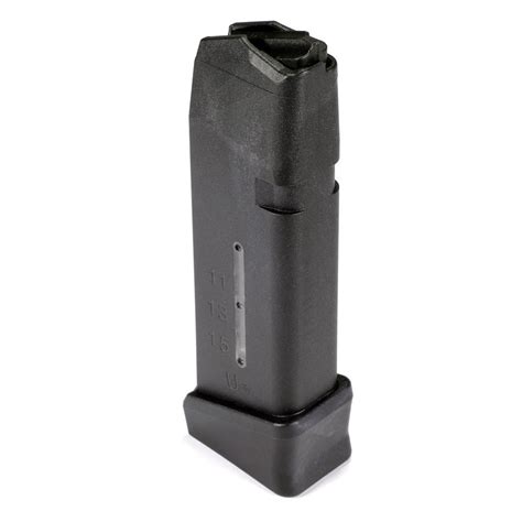 Glock 19 9mm 17rd Window Magazine With Plus 2 Capacity Baseplate 2 Floor Plate Extended