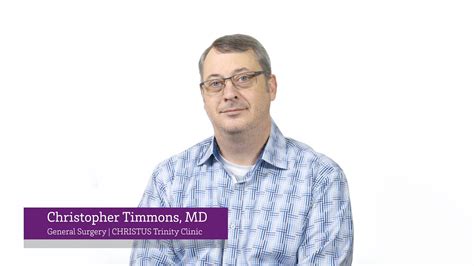 Clinician Profiles Christopher Timmons Md Youtube