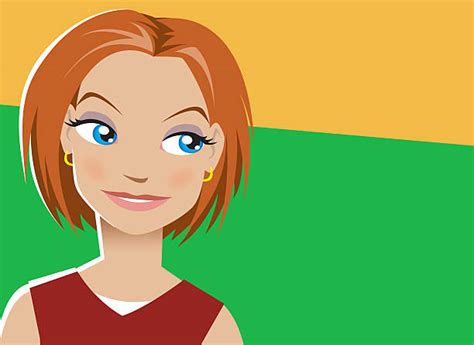 120 Red Hair Blue Eyes Girl Stock Illustrations Royalty Free Vector