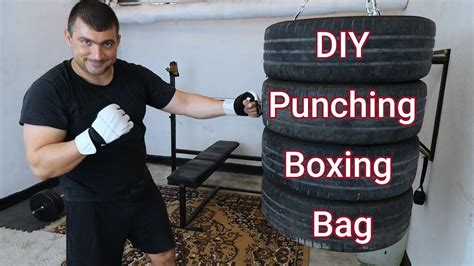 How To Make A Diy Punching Boxing Bag From Old Tires Youtube