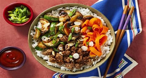 Beef Bibimbap Rice Bowls Recipe HelloFresh Recipe Rice Bowls