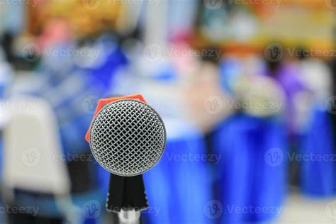 microphone Close up in conference room 19623805 Stock Photo at Vecteezy