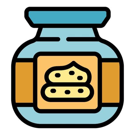 Premium Vector Creamy Jar Icon Outline Vector Peanut Butter Spread