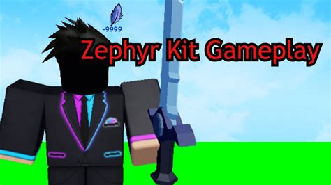 Tryhard Zephyr Kit Gameplay Roblox Bedwars Youtube