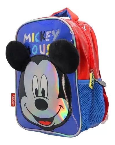 Mochila Escolar Disney Mickey Mouse Orelhas Em Relevo Mercadolivre