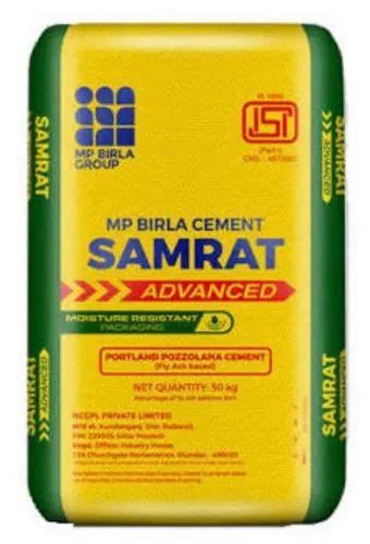 MP Birla Samrat Advanced PPC Cement At Rs 380 Bag Birla Cement In