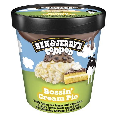 Ben Jerry S Non Gmo Top Bossin Cream Pie Ice Cream Free Range Eggs