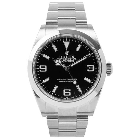 Rolex Oyster Perpetual Explorer Stainless Steel Mm Luxe Watches