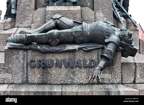 Base Of The Grunwald Monument Showing The Fallen Ulrich Von Jungingen