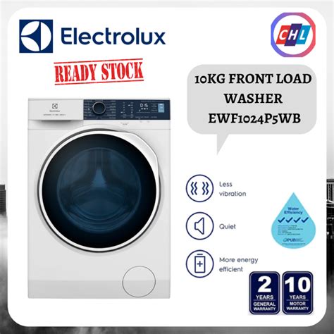 Electrolux Authorised Dealer 10kg Front Load Washer Ewf1024p5wb Electrolux Warranty Malaysia