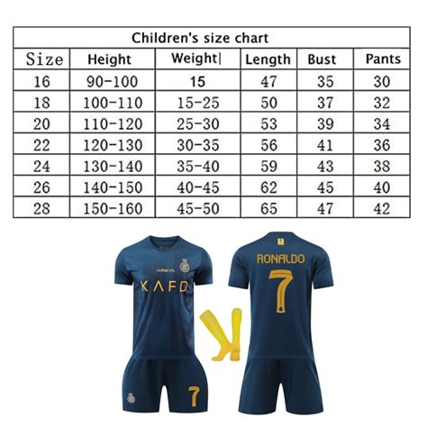Gyermek sportfelszerelés Saudi Ronaldo mezek poliészter 150 160 cm