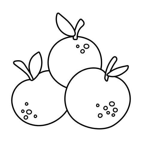 Vector black and white apples pile with leaves. Autumn fruit line icon ...