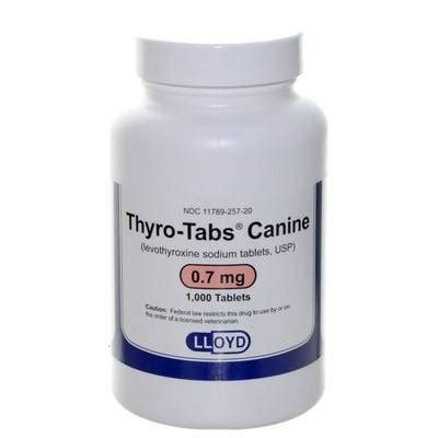 Thyro Tabs Canine FDA Approved Levothyroxine VetRxDirect