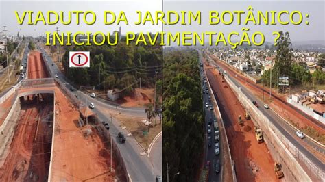 Viaduto Do Jardim Nico Drone Filma Obras Iniciou Pavimenta O