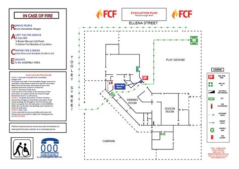 Fire Evac Diagrams Emergency Evacuation Plans Fire Plans