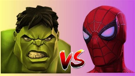 The Incredible Hulk Vs Spider Manstark Enhanced Marvel Contest Of Champions Youtube