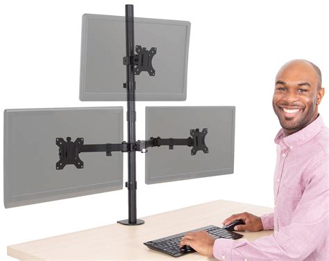 Buy Stand Steady Monitor Desk Stand Height Adjustable Triple