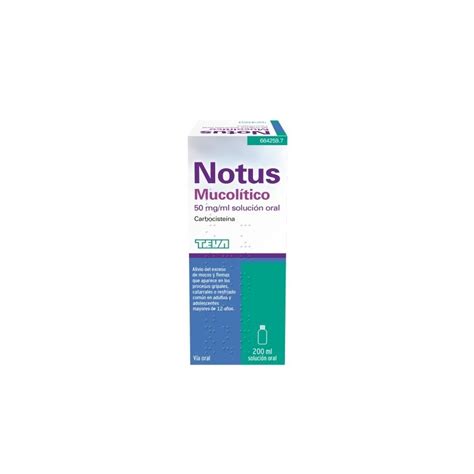 Notus Mucolitico Mg Ml Solucion Oral Frasco Ml