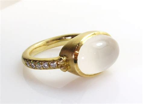 Moonstone Ring - Etsy