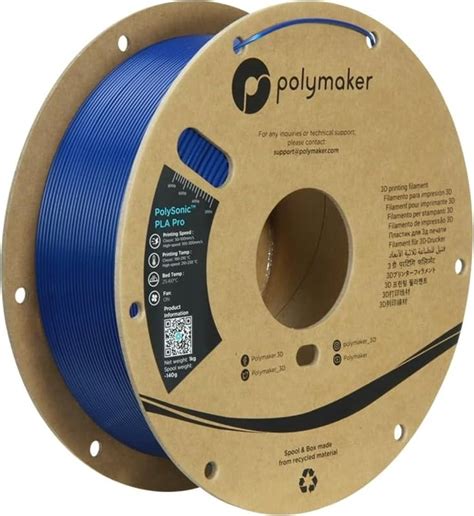 Polymaker PolySonic PLA Pro Blue 3DJake Schweiz