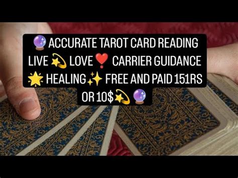 Tarot Card Live Reading Love Carrier And Health Guidance Healing