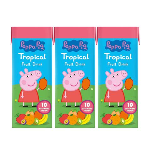 Peppa Pig Multi-Vitamin Tropical Juice Drink 3 x 200ml | Kids ...