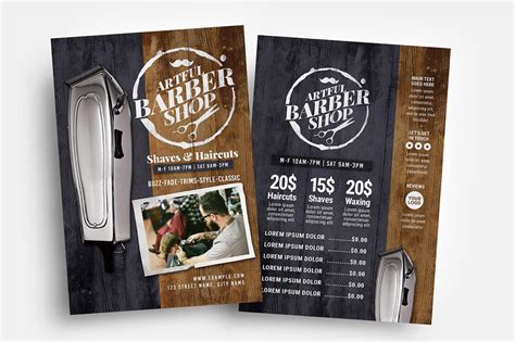 Barber Shop Flyer Template Vol3 Psd Ai Vector Brandpacks