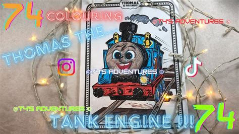 💎 V2 Colouring In Thomas The Tank Engine Art Asmr No Talking 74sadventures ©️ Youtube