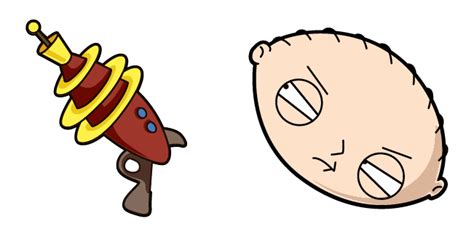 Family Guy Stewie Griffin & Ray Gun Cursor - Sweezy Custom Cursors