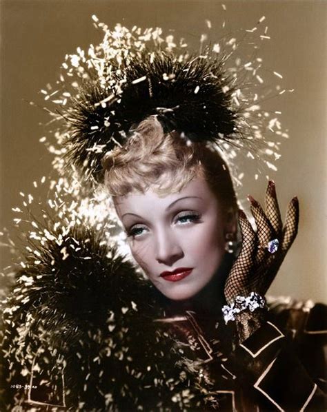 Marlene Dietrich In A Costume By Irene Colorized Publicity Photo For