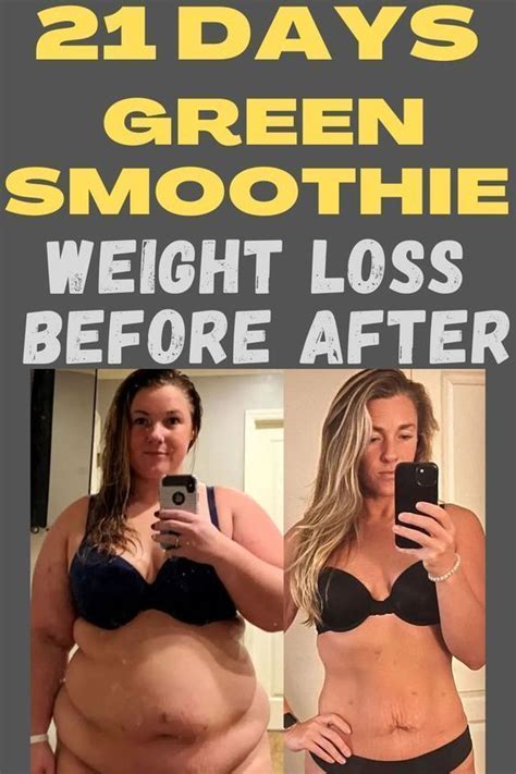 21 Days Smoothie Diet Weight Loss Before And After Artofit