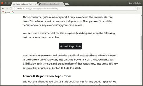 How To Know The Size And Creation Date Of Github Repositories