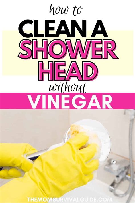 How To Clean Your Shower Head Without Vinegar The Easy Way The Mom