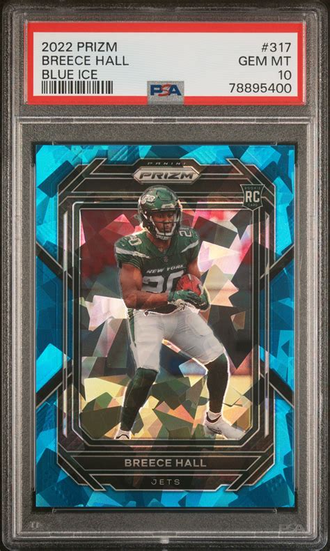 Breece Hall 2022 Prizm 317 Blue Ice 99 PSA 10 Price Guide Sports