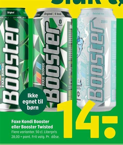 Faxe Kondi Booster Eller Booster Twisted Tilbud Hos Coop 365