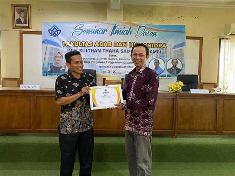 Fah Uin Sts Jambi Gelar Seminar Ilmiah Dosen