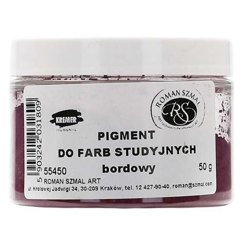 Pigment Studyjny Bordowy 50g 55450 Szmal Storm Sklep Plastyczny