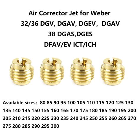 Jetting Kit Weber 32 36 Dgv Dgev Dgav Dges Dgas Dgms Carburetor Carb Jet Set1 723884857897 Ebay