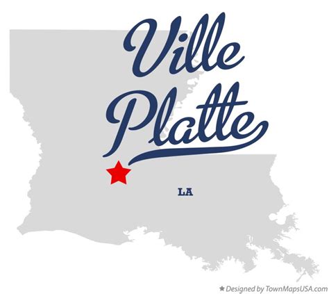 Map of Ville Platte, LA, Louisiana