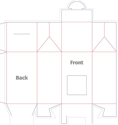 Gable Box Template Png