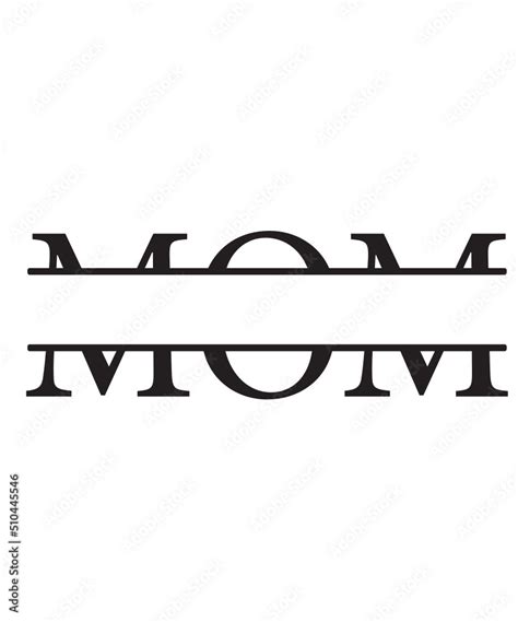 Mama Floral Hexagon Svg Mom Split Name Frame Svg Mom Floral Svg Mom