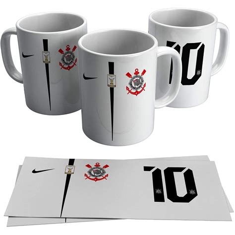 Caneca Personalizada Corinthians Xicaras Copos De Porcelana Seu