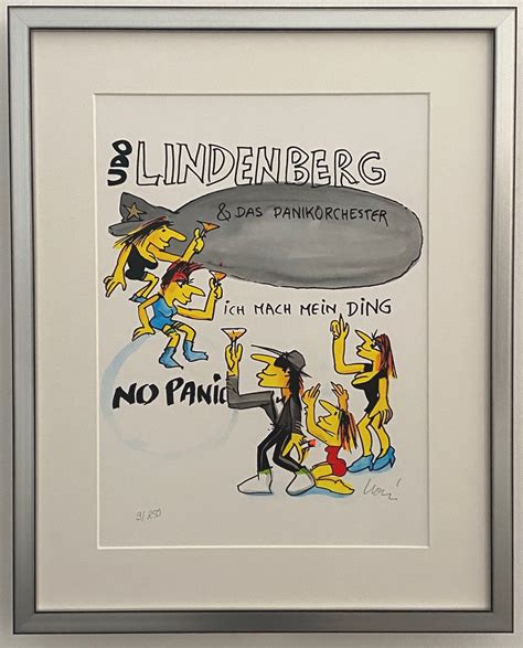 Zeppelin Ich Mach Mein Ding Gerahmt Udo Lindenberg Siebdruck