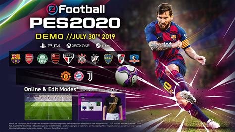 Efootball Pes 2020 Portada Final Y Detalles De La Demo Ya Disponible