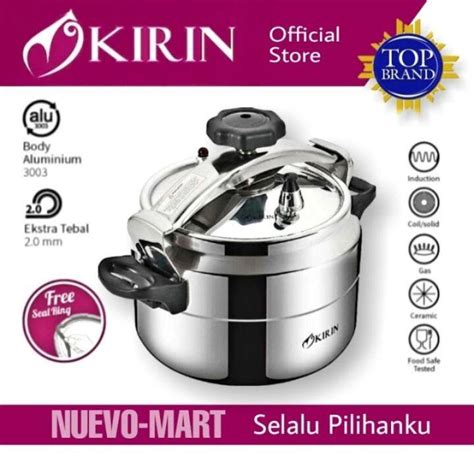 Kirin Panci Presto Liter Induksi Kpc Kirin Pressure Cooker L