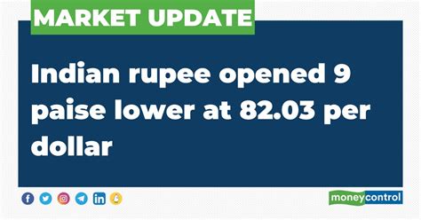 Moneycontrol On Twitter Rupeevsdollar Indian Rupee Opened Paise