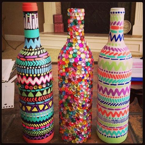 Diy Decorated Wine Bottles Pictures Photos And Images For Facebook