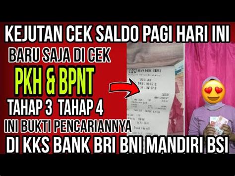 Pkh Hari Ini Yes Kejutan Cek Saldo Pkh Tahap Bpnt Tahap Kks Pkh